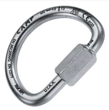 Maglia Camp rapida a D Quick Steel 10 MM in acciaio zincato per ancoraggi fissi